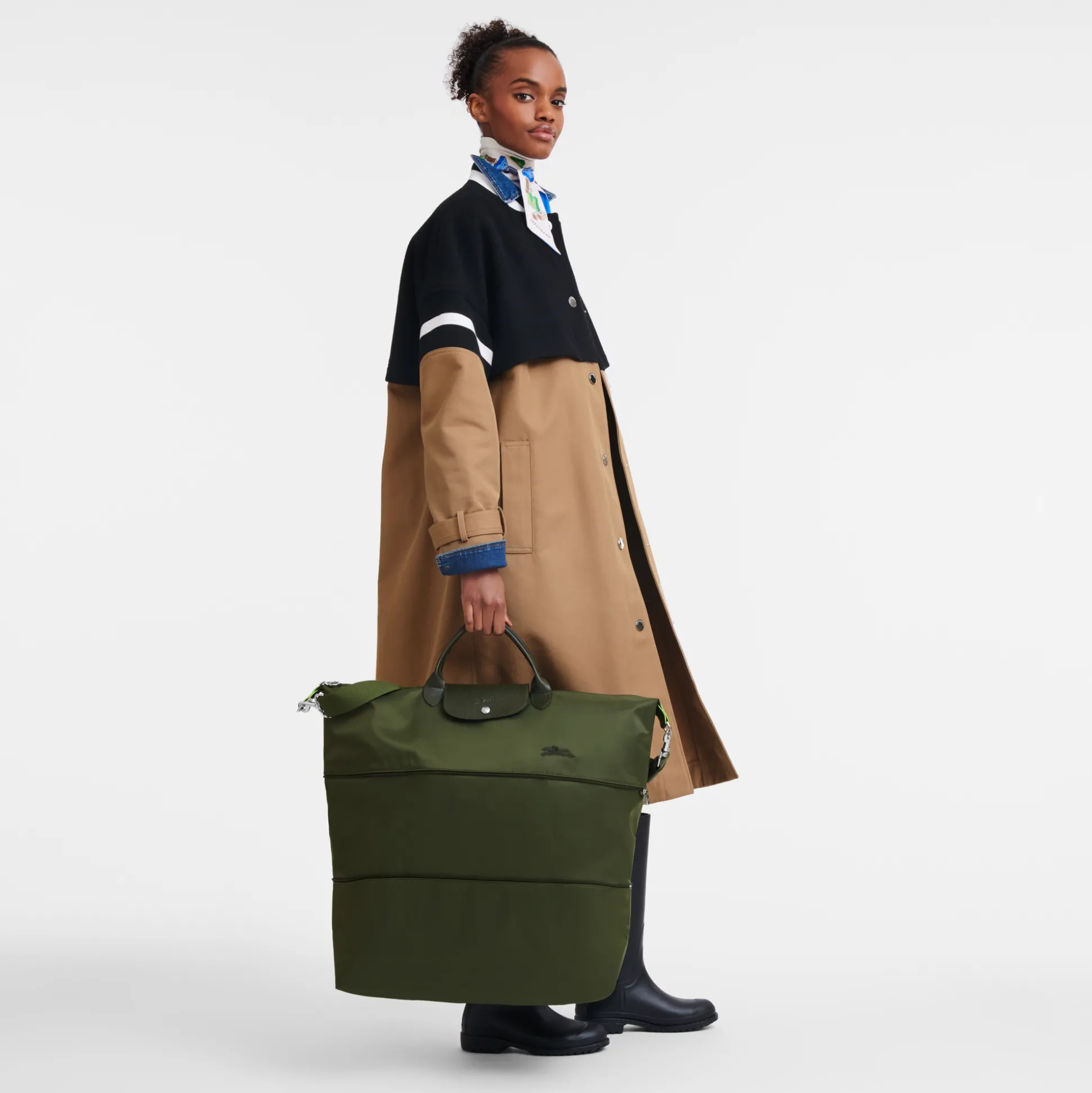 Erweiterbare Reisetasche Le Pliage Green