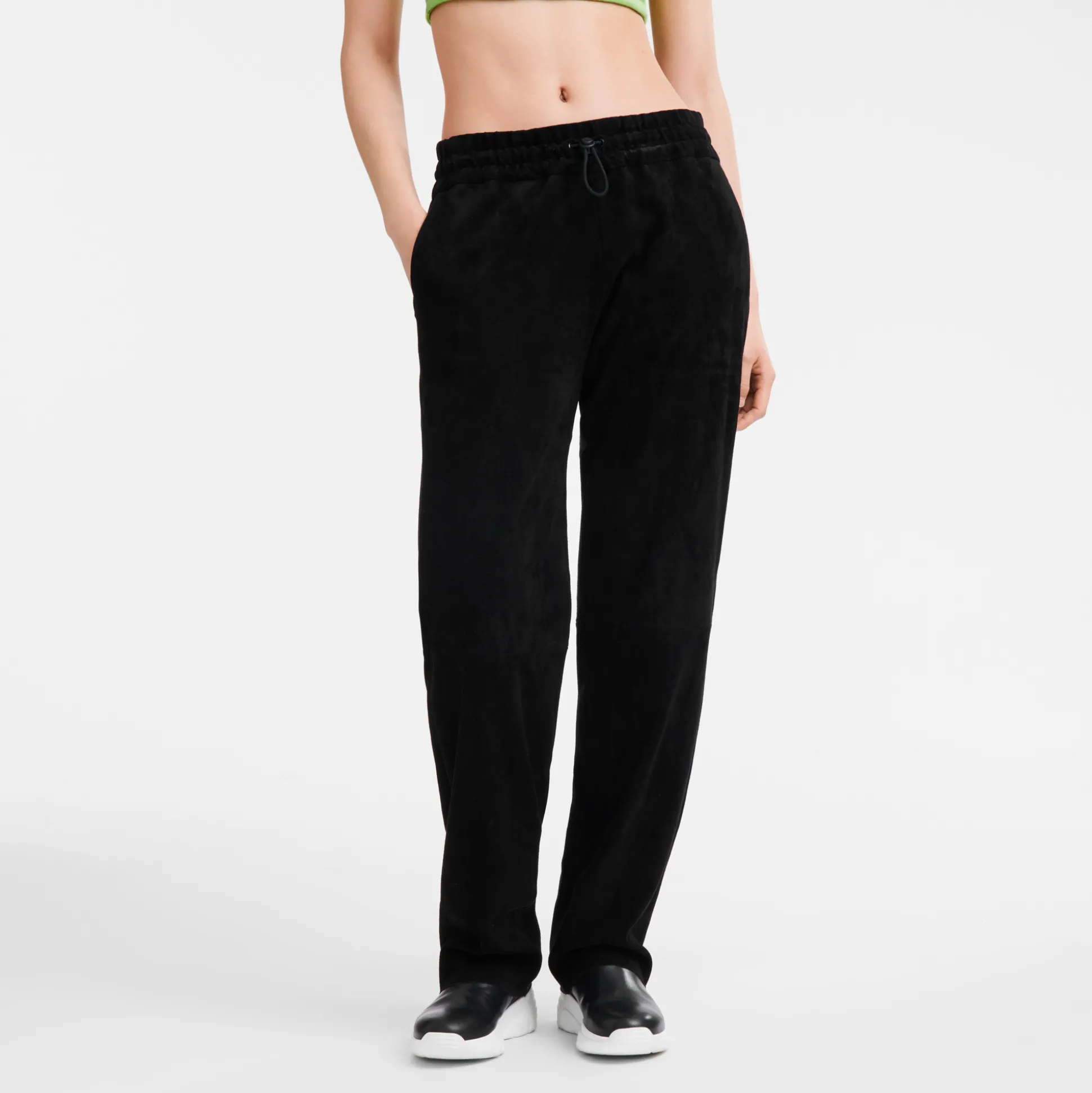 Gerade Hose Aus Leder