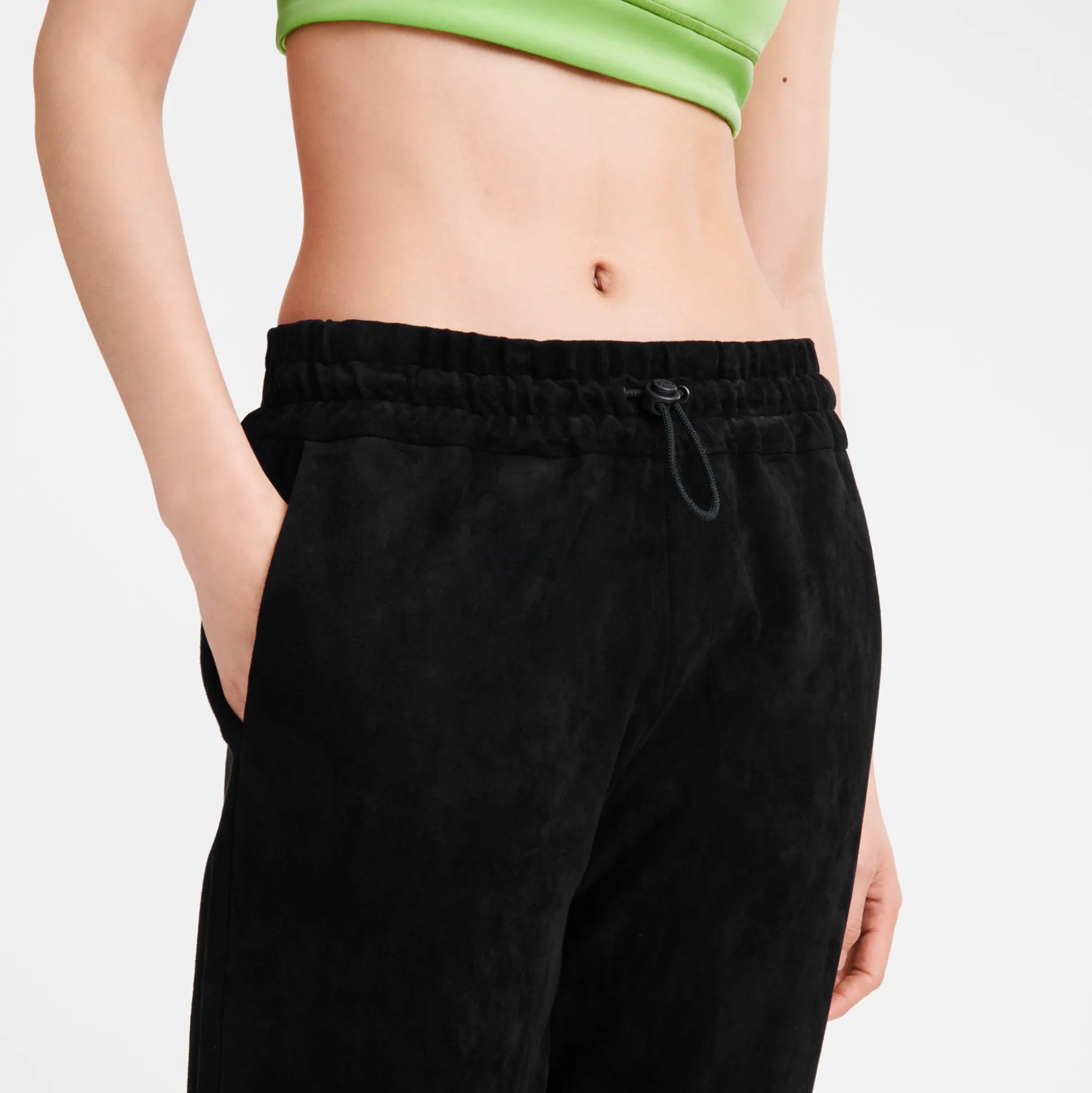 Gerade Hose Aus Leder