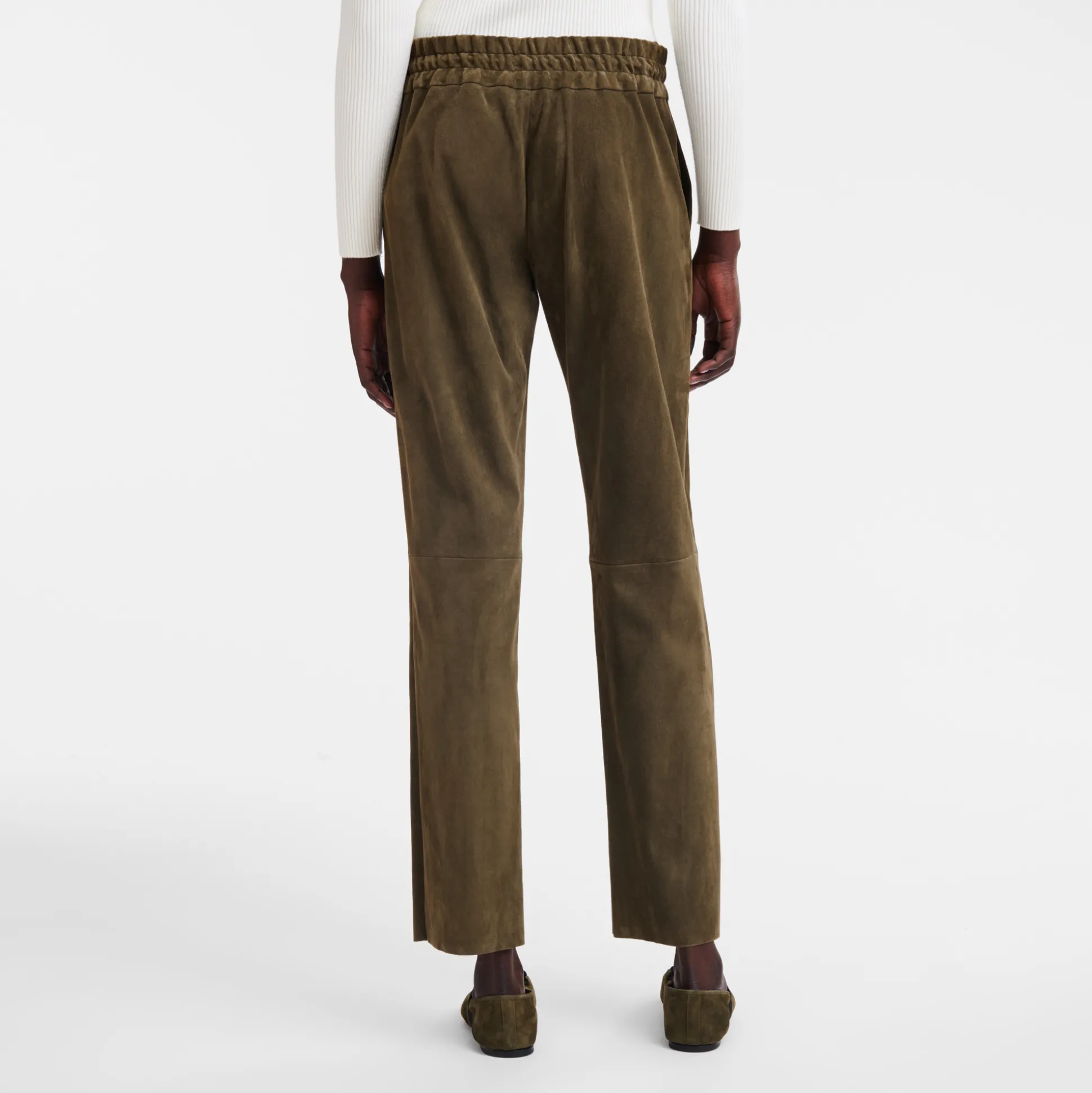 Gerade Hose Aus Leder