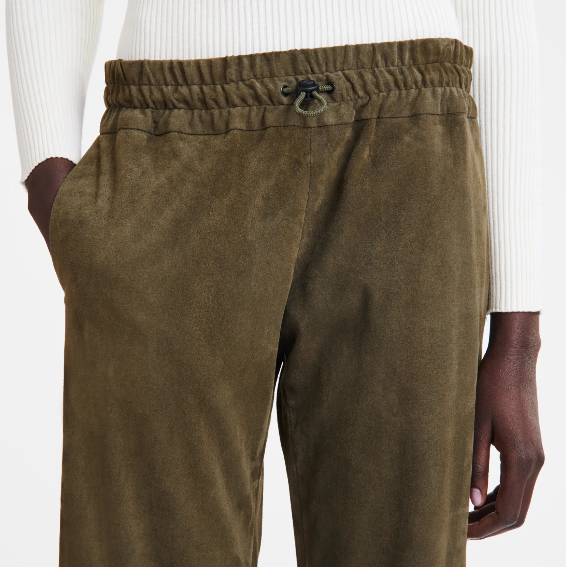 Gerade Hose Aus Leder