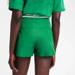 Kurze Hose Mit Gürtel-Patch