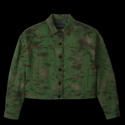 Kurze Jacke Mit Steppnähten