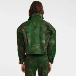 Kurze Jacke Mit Steppnähten