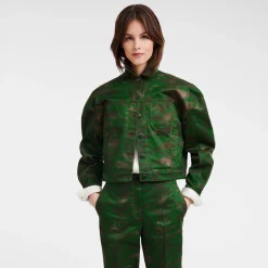 Kurze Jacke Mit Steppnähten