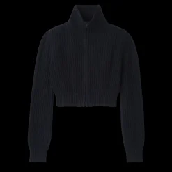Kurzer Cardigan Mit Reißverschlusskragen