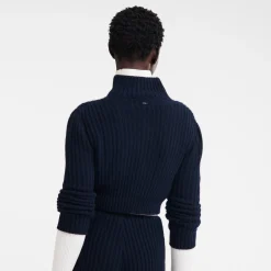 Kurzer Cardigan Mit Reißverschlusskragen