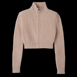 Kurzer Cardigan Mit Reißverschlusskragen