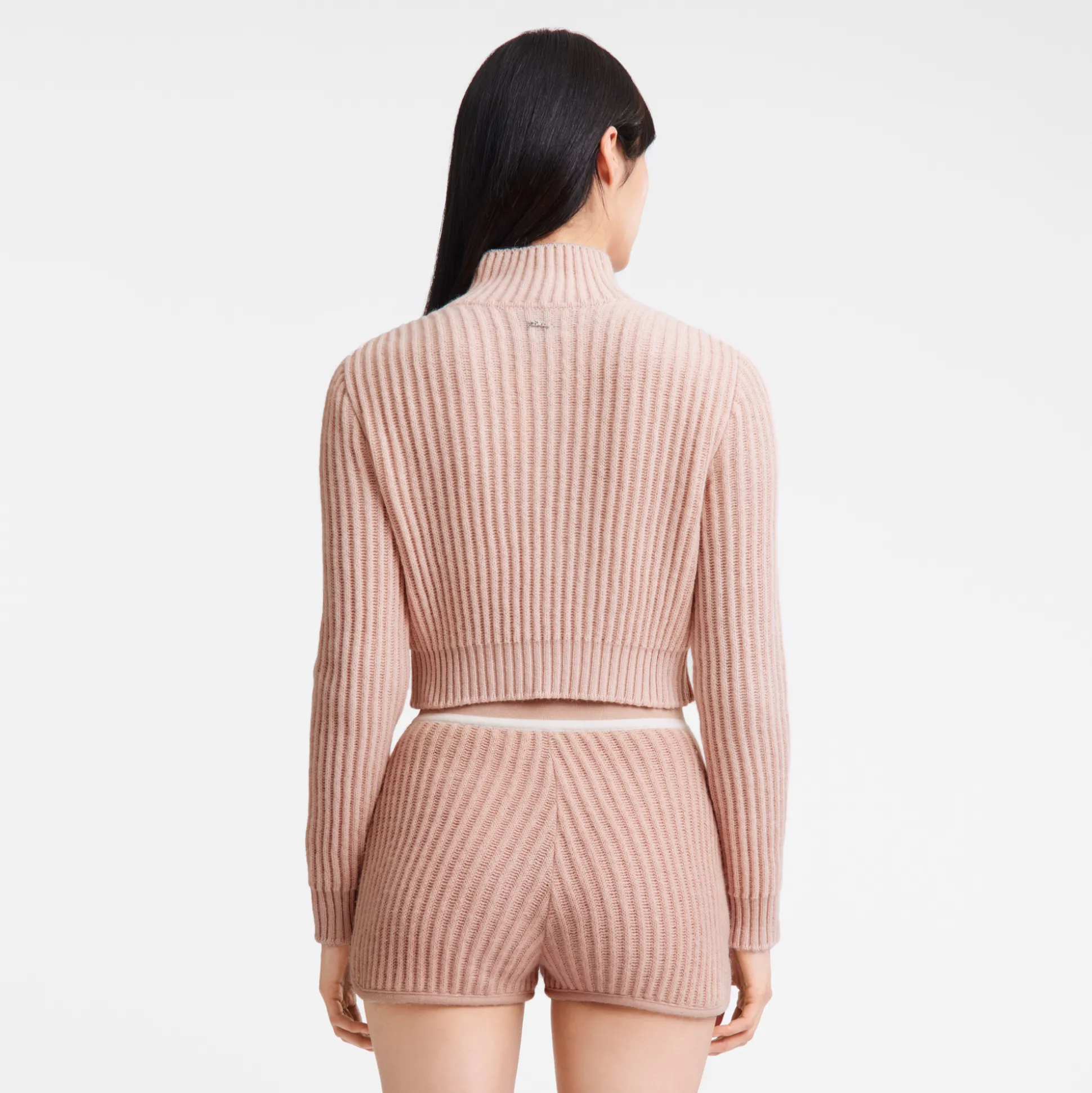 Kurzer Cardigan Mit Reißverschlusskragen