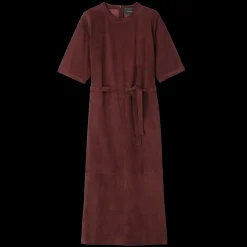 Langes Kleid Aus Leder
