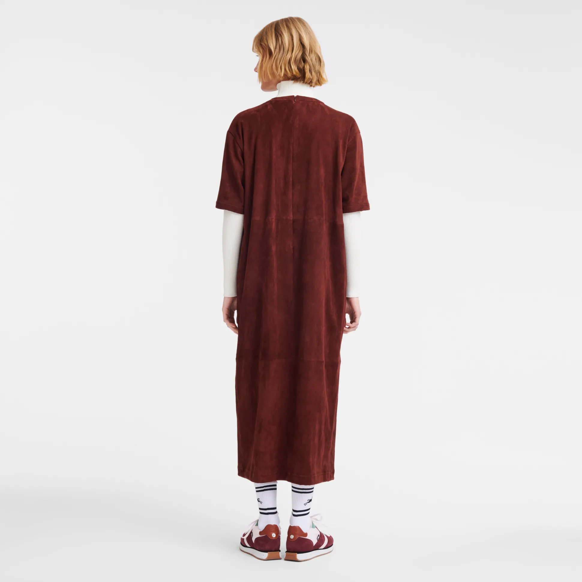 Langes Kleid Aus Leder