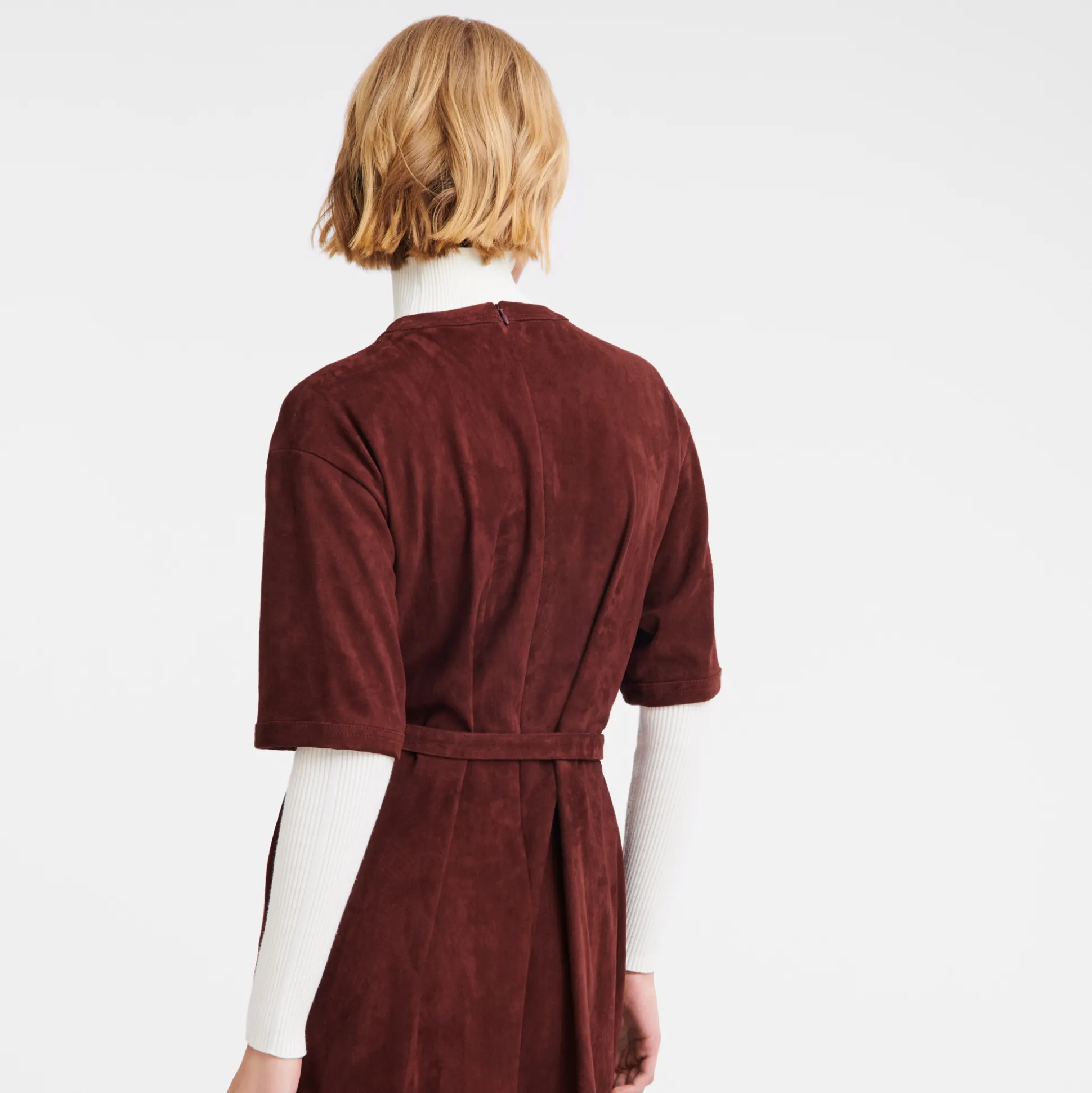 Langes Kleid Aus Leder