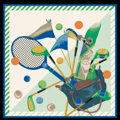 Seidenschal 90 Caddie Longchamp