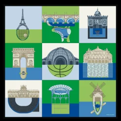 Seidenschal 90 Energic City