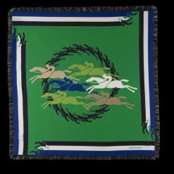 Seidenschal 70 Longchamp Jumping