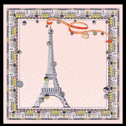 Seidenschal 50 Tour Eiffel Noël Longchamp