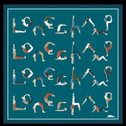 Seidenschal 50 Yoga